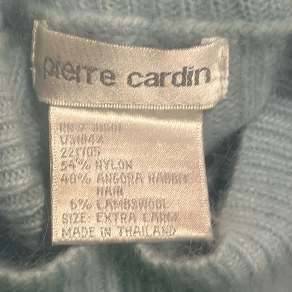 Pierre Cardin Angora rabbit hair and lambs wool blended womens sweater size M - Picture 4 of 10